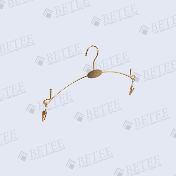 ВЕШАЛКА-МЕТАЛЛИЧЕСКАЯ-БЕЛЬЕВАЯ-ЗОЛОТО-L 280ММ-AM2806G