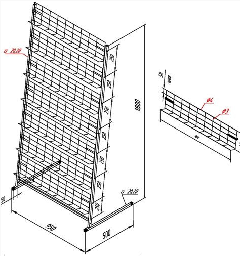 stojka-stellazh-dlya-zhurnalov-i-obuvnoj-produkcii-7-polok-P7-02