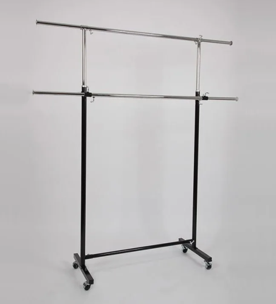 stojka-dlya-odezhdy-dvuhyarusnaya-dlina-1200mm-vysota-1300-2000mm-st004