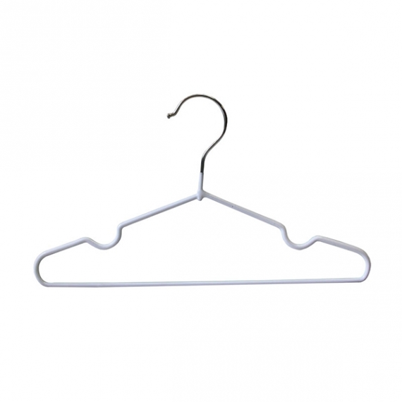 вешалка-детская-обрезиненная-белая-300мм-А01W