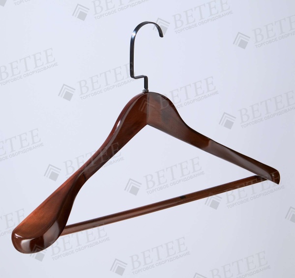 veshalka-iz-dereva-dlya-odezhdy-dlina-450mm-cvet-temnoe-derevo-kryuchok-chernyj