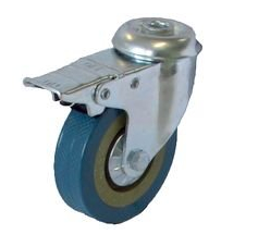 Колесо под болт М10 D=75мм СЕРАЯ РЕЗИНА (Арт.3057075)