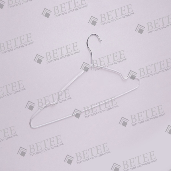 veshalka-dlya-odezhdy-belaya-prorezinennaya-metallicheskaya-400mm-a04w