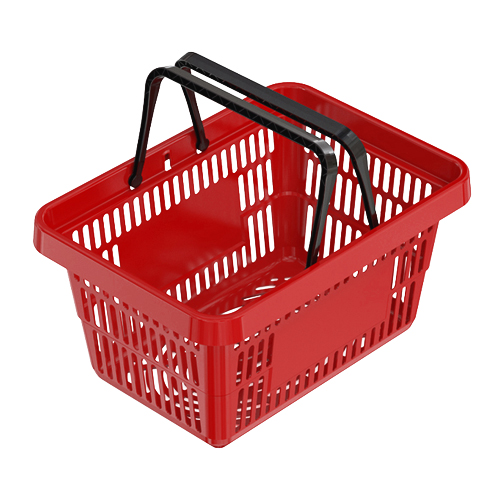 корзина-покупательская-объем-20л-цвет-красный-pl704