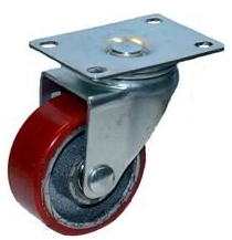 Колесо большегрузное полиуретановое поворотное D=75мм (Арт.1043075)