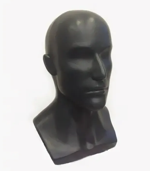 манекен-мужской-головы-цвет-черный-матовый-202Г