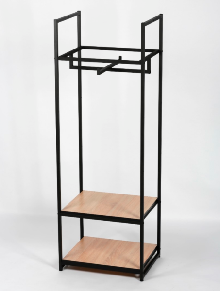 stellazh-dlya-odezhdy-chernyj-v-stile-loft-s-polkoj-ldsp-dub-sonoma-170x59x45sm-art-a1760-08-chds