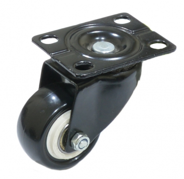 Колесо ПОВОРОТНОЕ D=40мм ЧЕРНАЯ РЕЗИНА (Арт.4053040)