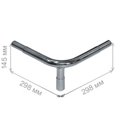 ограждение-от-тележек-угловая-стойка-под-трубу-40мм-высота145мм-GD1200