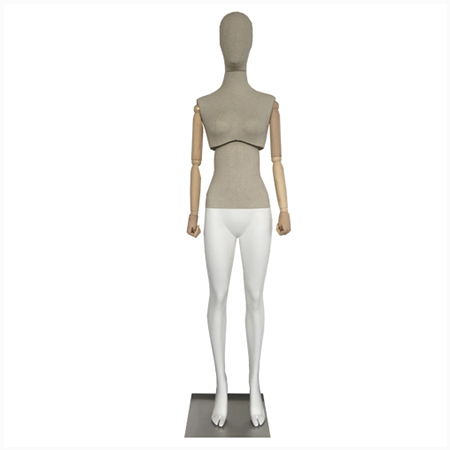 МАНЕКЕН ЖЕНСКИЙ С ДЕРЕВЯННЫМИ РУКАМИ (Арт.ATL.001.LF.WH)