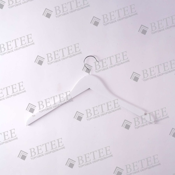 плечики-без-перекладины-деревянные-белые-L-450мм-Р66НБ-01