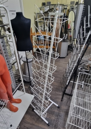 stojka_dlya_pechatnoj_produkcii_uzkaya_belaya_K010_01