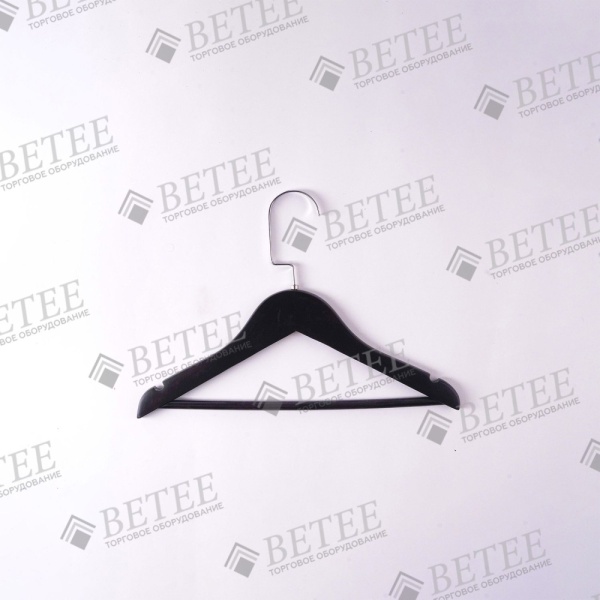 veshalka-detskaya-derevyannaya-chernaya-s-perekladinoj-320mm-s-serym-kryuchkom-3206-s_01