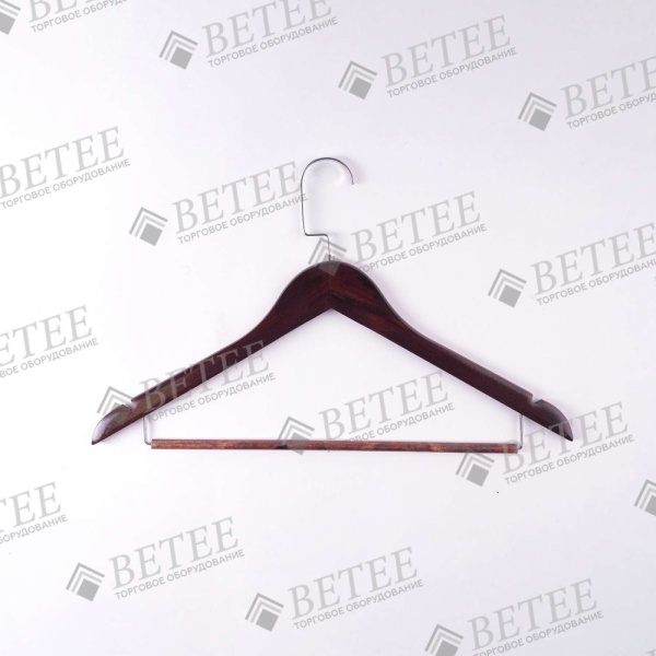 вешалка-для-одежды-деревянная-с-перекладиной-440мм-цвет-темное-дерево-А38_01