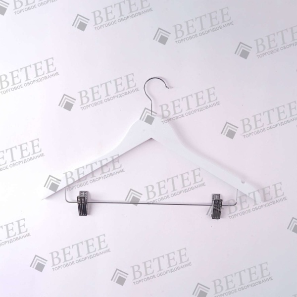 вешалка-для-одежды-деревянная-белая-с-зажимами-L-460мм-WS009W-01