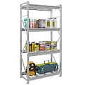 Сборные металлические стеллажи с нагрузкой на полку до 125 кг