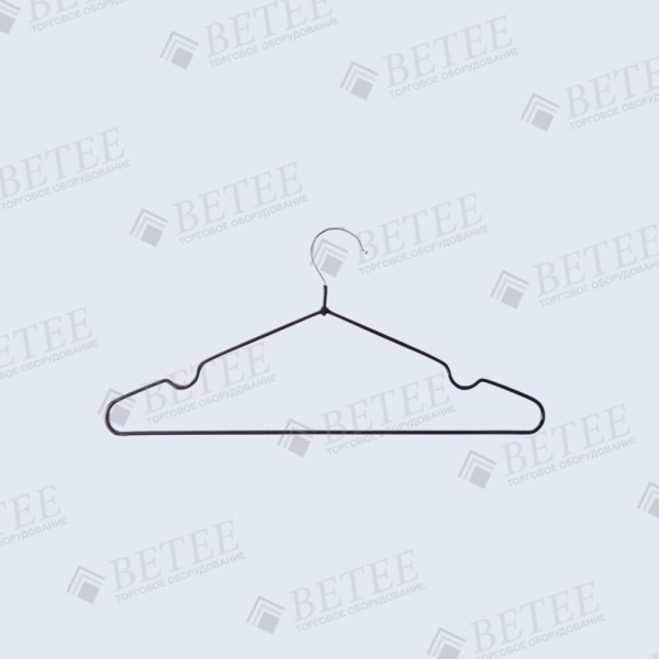 вешалка-для-одежды-прорезиненная-металлическая-черная-400мм-A04B-01