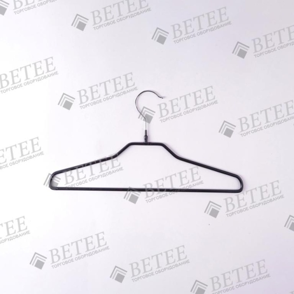 veshalka-dlya-odezhdy-silikonovaya-metallicheskaya-chernaya-400mm-2230WE-01